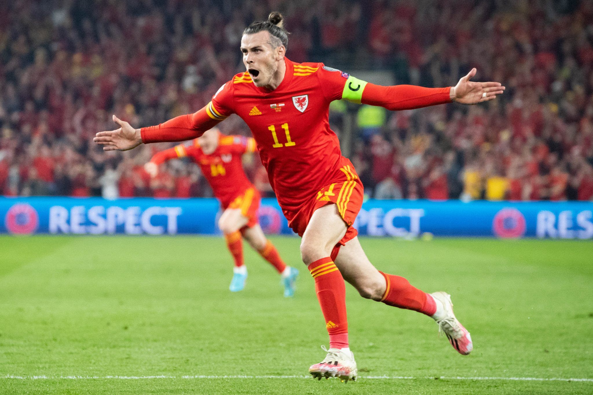 Cardiff, Wales, 24th March 2022. Gareth Bale of Wales during the