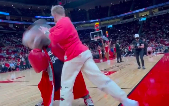 Video shows Jake Paul secure his latest KO - against a mascot at ...