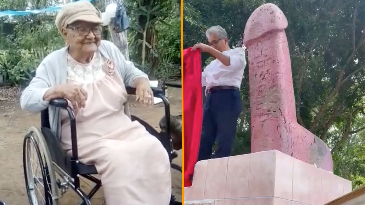 Grandma Blackmail Porn - Grandma has dying wish fulfilled after giant penis is installed on her  grave - JOE.co.uk