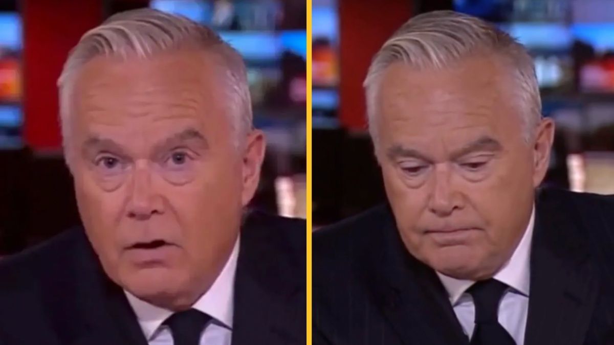 Huw Edwards Holds Back Tears After Announcing Queen's Passing On BBC