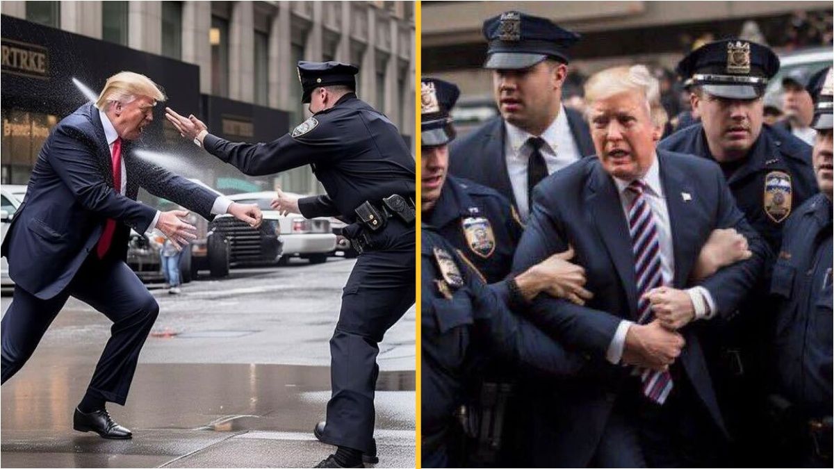 AI Prediction Of What Donald Trump’s Arrest Would Look Like Sends ...