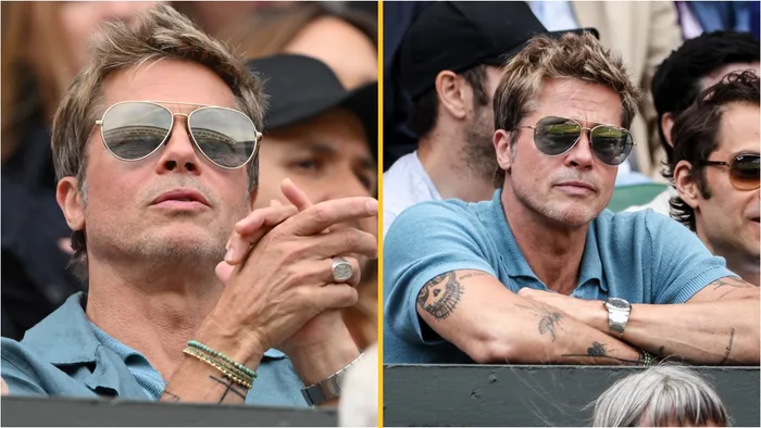 Fans shocked at Brad Pitt’s age after he's spotted at Wimbledon final