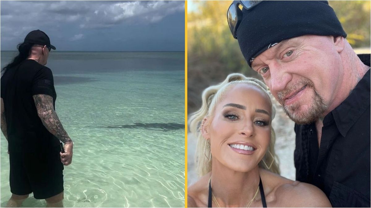 The Undertaker steps in to protect wife from shark in shocking video photo