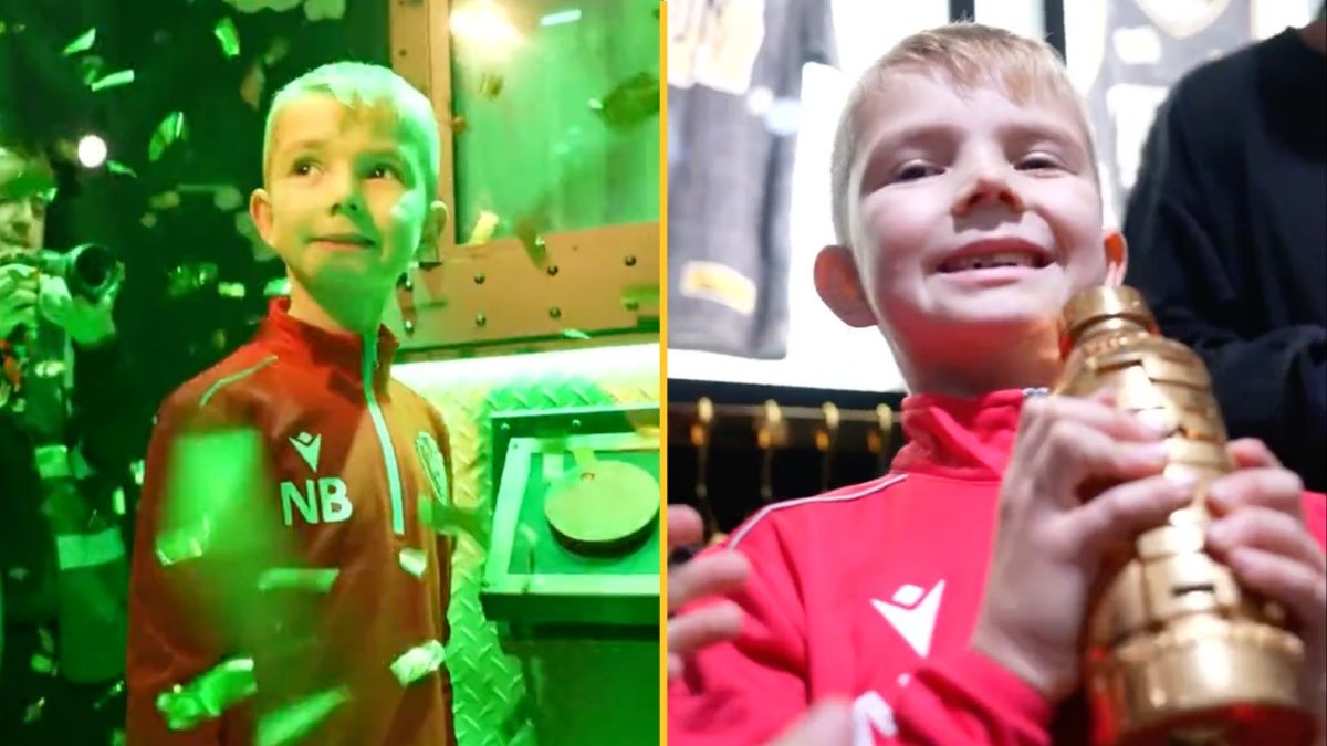 Boy wins solid gold Prime bottle worth a staggering £400k