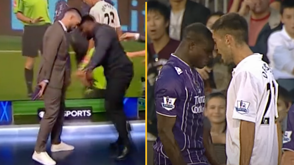 Micah Richards And Clint Dempsey Re-enact Fight From Man City Vs Fulham 