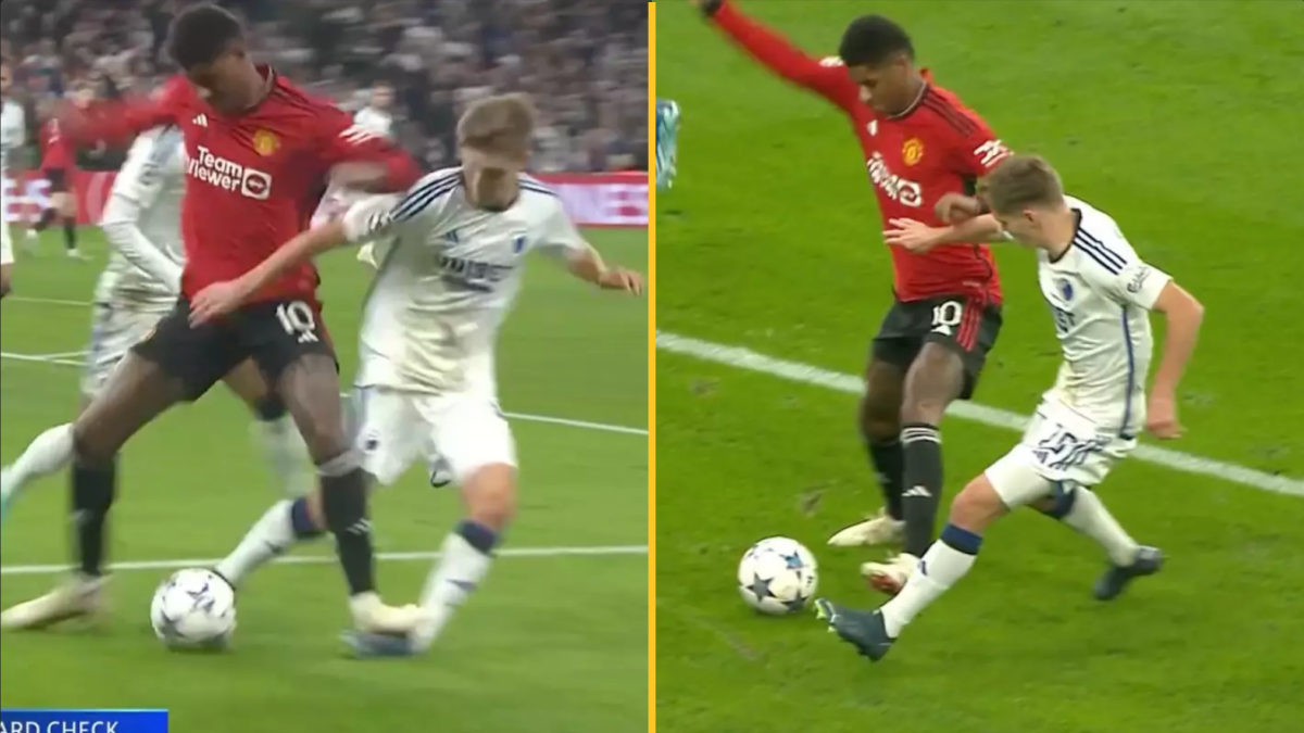 Fans left baffled by reason UEFA give for Marcus Rashford red card